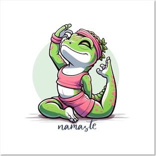 Zen Yoga Lizard Posters and Art